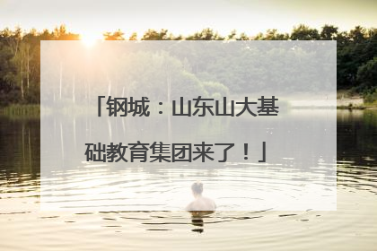 钢城：山东山大基础教育集团来了！