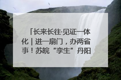 长来长往·见证一体化｜进一扇门，办两省事！苏皖“孪生”丹阳如何做到的？