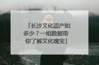 长沙文化遗产知多少？一组数据带你了解文化瑰宝