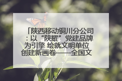 陕西移动铜川分公司：以“陕耀”党建品牌为引擎 绘就文明单位创建新画卷——全国文明单位创建纪实