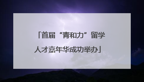 首届“青和力”留学人才嘉年华成功举办