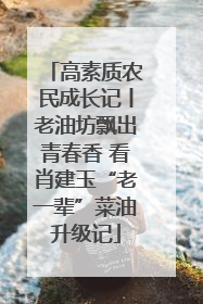 高素质农民成长记丨老油坊飘出青春香 看肖建玉“老一辈”菜油升级记