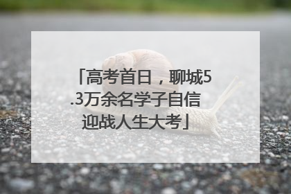 高考首日，聊城5.3万余名学子自信迎战人生大考