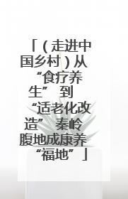 （走进中国乡村）从 “食疗养生” 到 “适老化改造” 秦岭腹地成康养“福地”