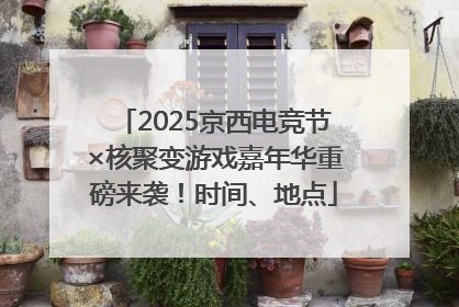 2025京西电竞节×核聚变游戏嘉年华重磅来袭！时间、地点