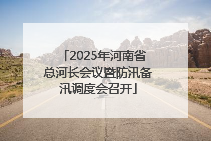 2025年河南省总河长会议暨防汛备汛调度会召开