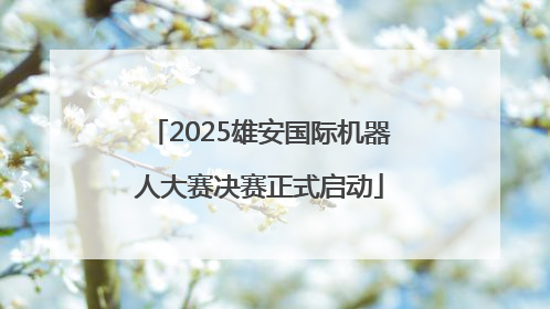 2025雄安国际机器人大赛决赛正式启动